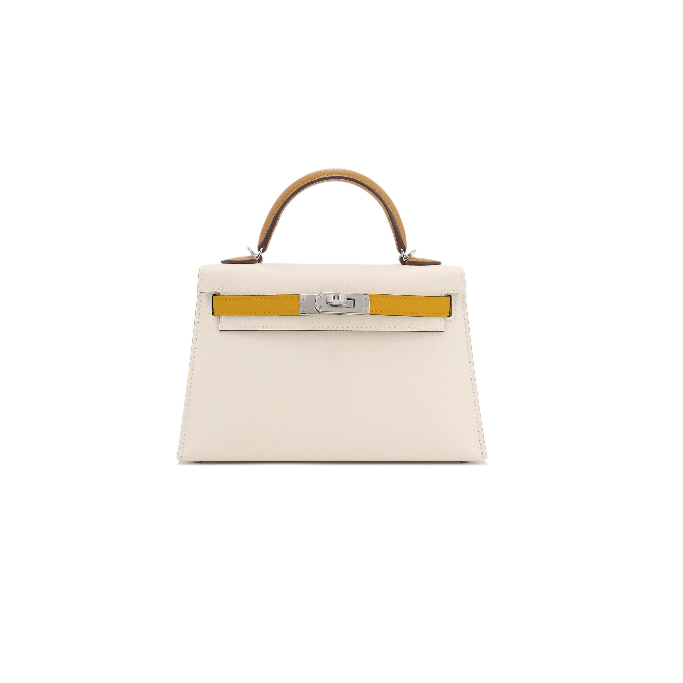 HERMÈS MINI KELLY EPSOM PALLADIUM HARDWARE (19*12*5.5cm)